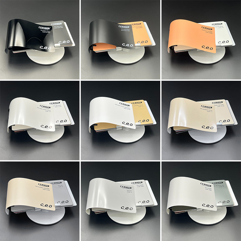 Non Fading Self-healing Superhydrophobic Material 6.5mil Color PPF TPU Python Green Color Car Wrap