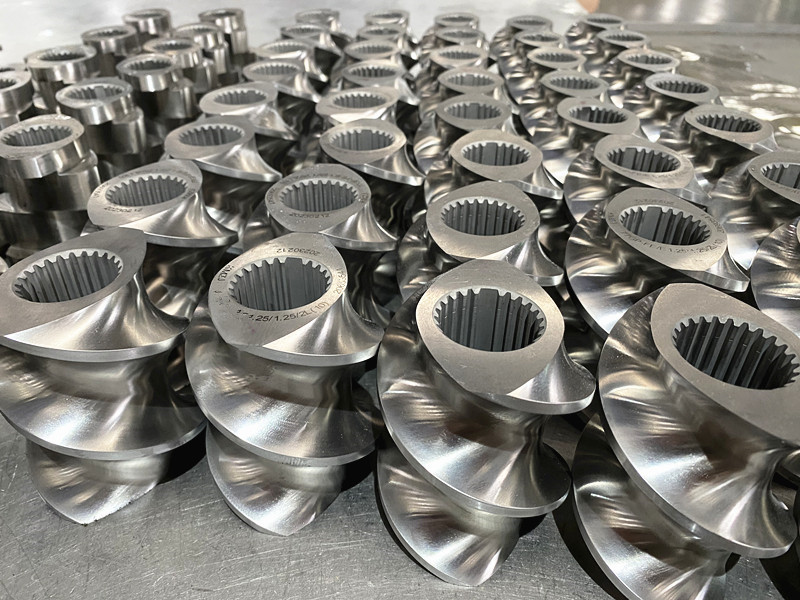 SUS440C Twin Screw Extrusion Components Screw Segments For Plastic Enginerring
