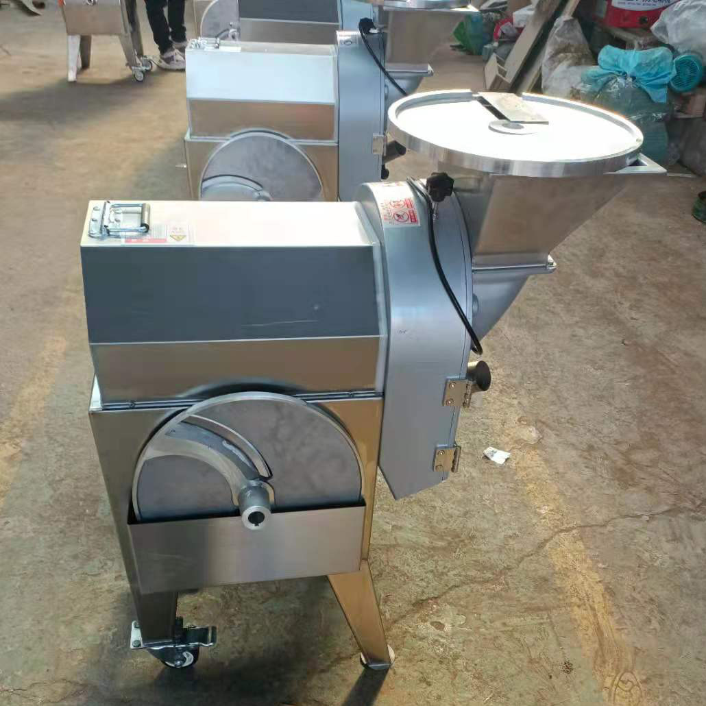 Slicing Cubing Shredding Vegetable Cutting Machines 1000kg/H 1500W
