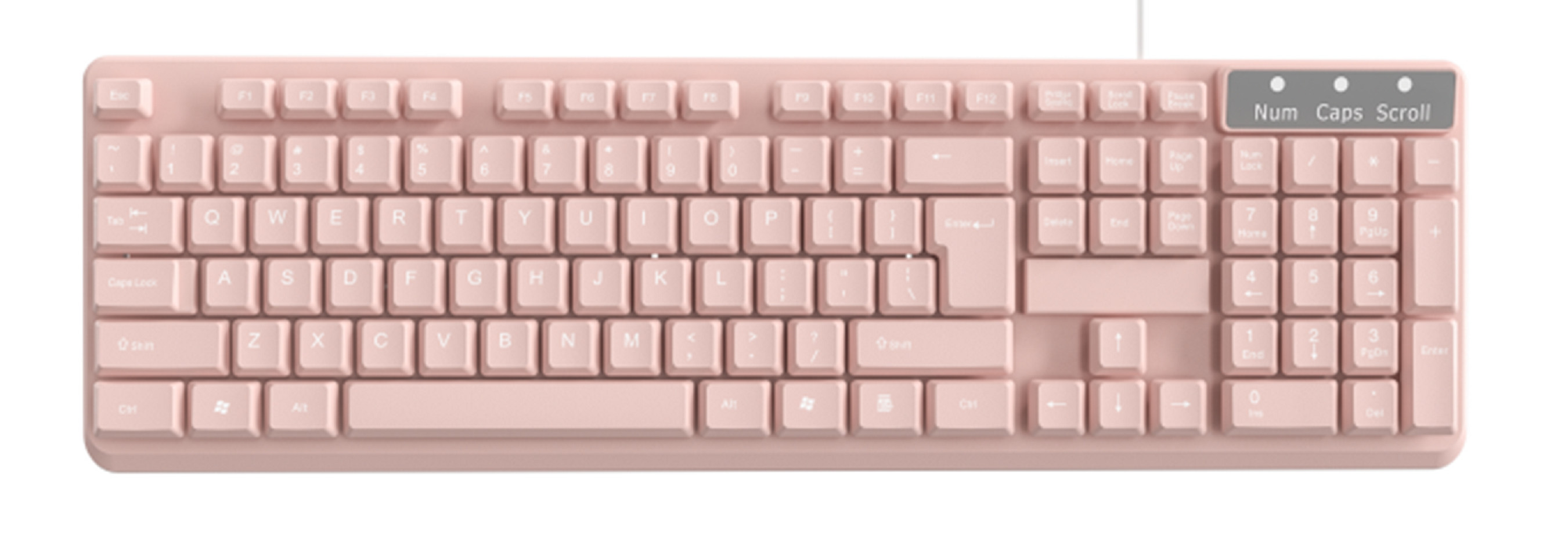 104-key Layout Carbon Film Keys 376g Waterproof HIPS Material Plug-and-play USB Customizable For Office Workers
