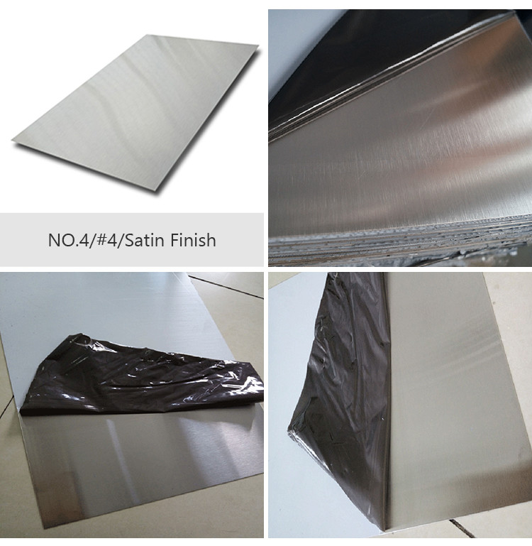 AISI Brushed Stainless Steel Sheet 304 316 Hairline 1219mm Slit Edge