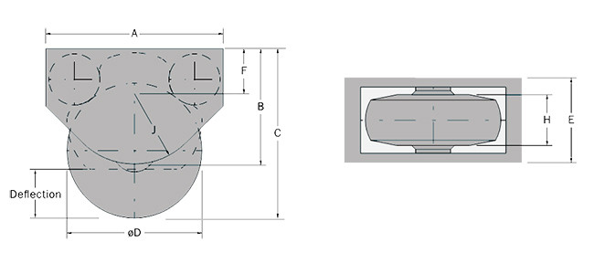 Heavy Duty Roller Dock Bumpers For Boats Nitrile Rubber Material