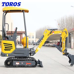 Chinese Yellow 1.2 Ton Micro Mini Digger Customization Acceptable