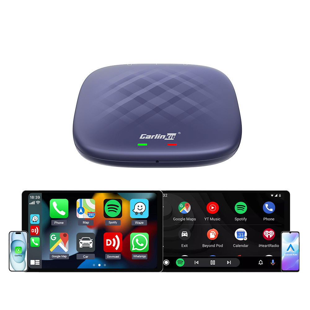 Tbox Plus CarPlay Android 13 Wireless Adapter Smart Car Ai Box 8-Core 4g 64gb With YouTube Netflix Wifi GPS LTE