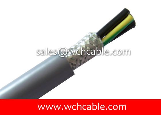 1000V High Voltage Oil Resistant Braiding Shielded TPE Cable UL21184, UL21387