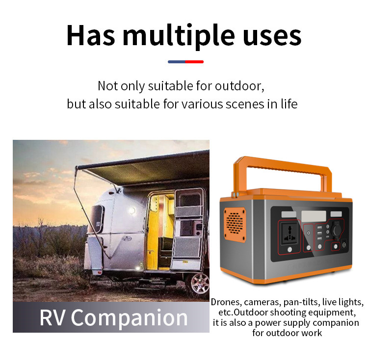 Eu Warehouse Portable Power Station Home Camping Emergency Energy Storage 500w