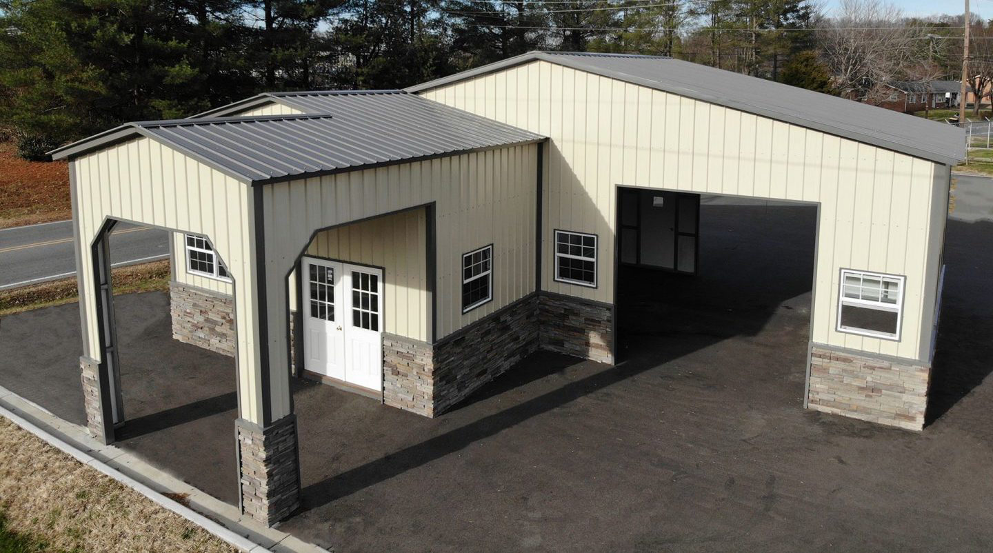 Steel Structure Garage for Double Car Metal Garage and Steel Garden Buildings