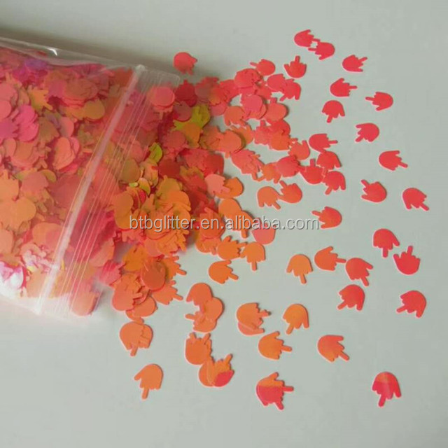 Polyester Glitter Leopard Shape 1kg Packing Eco-friendly and Colorful