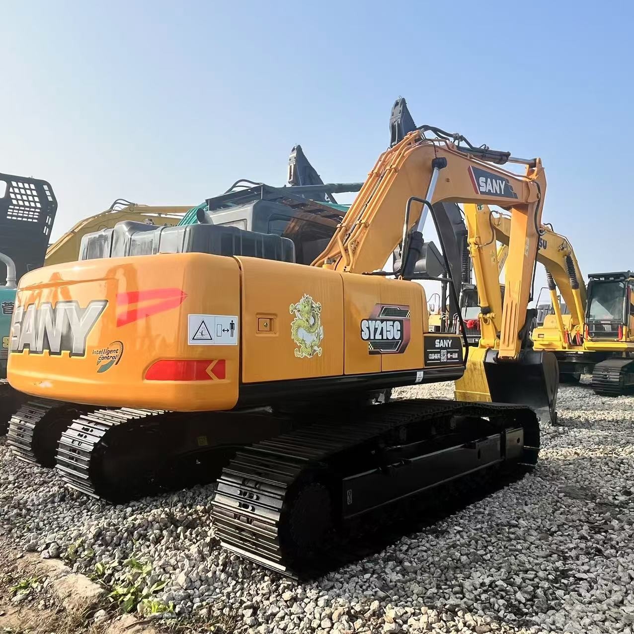 Sy215C Used SANY 215 Excavator With 1.1m3 Bucket Capacity Original