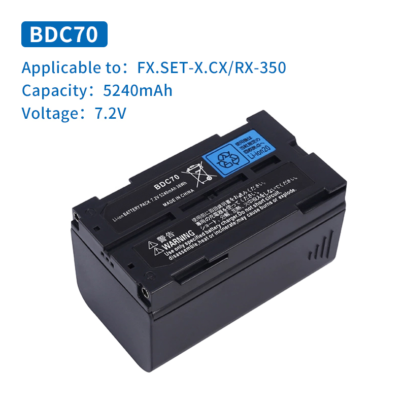 BDC70 BDC-70 Battery Compatible For Sokkia Total Station GPS SRX GRX Rechargeable 7.2V 5240mAh Li-ion Battery With Logo New