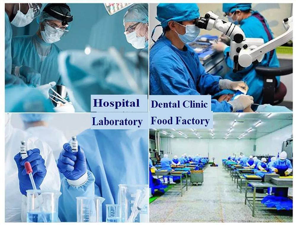 CE EN14126 AAMI Pb70 Disposable Lab Coats PP PE Coated Non Woven Isolation Gown