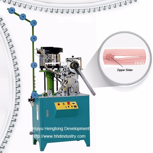 Quality Auto Invisible Zipper Slider Mounting Machine with 1.5–3.0 kW Motor Power 3200pcs/18cm/H Output and Recommended Every 500 Hours Maintenance for sale