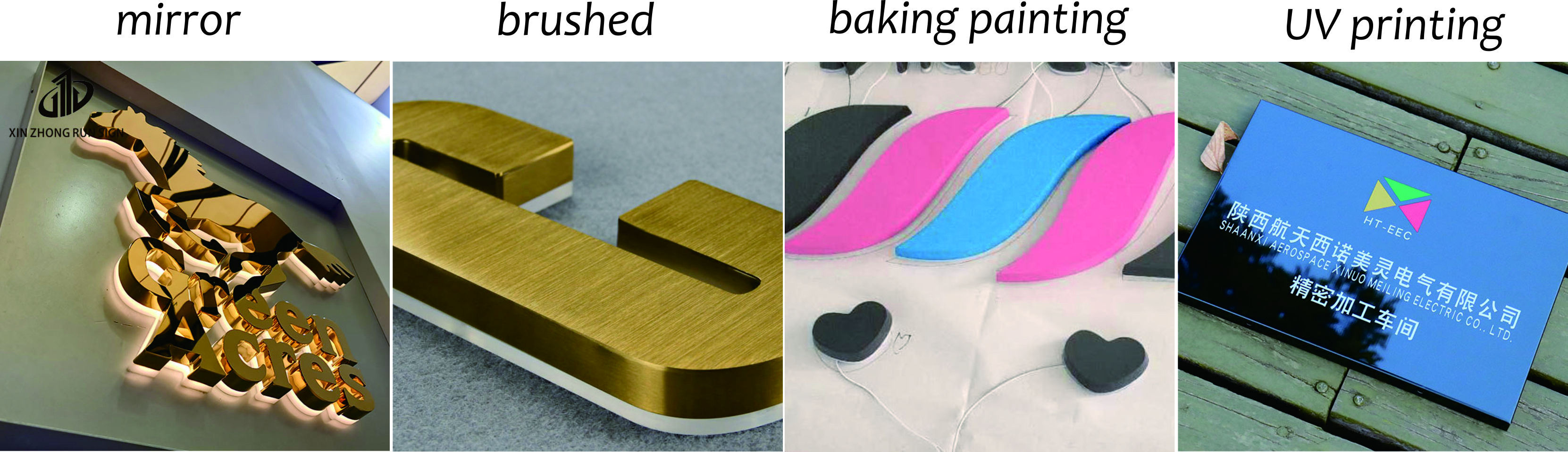 Professional letter trim channel letters acrylic plastic
