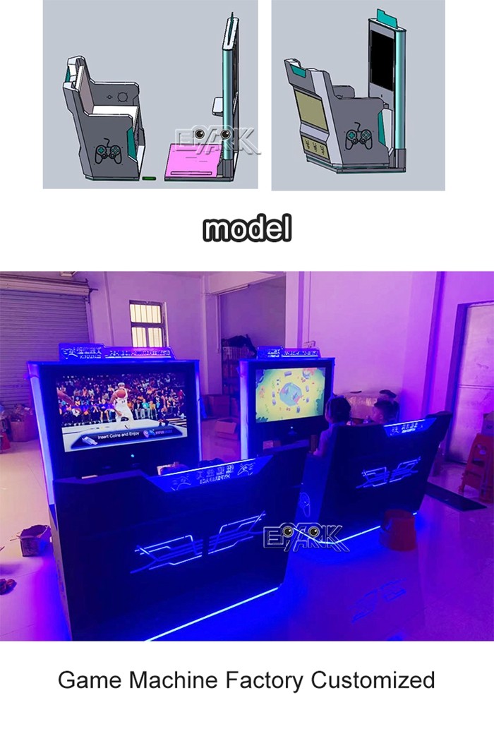 Amusement Park Products Coin Operated Machine Super Fun Space Fighting 300W