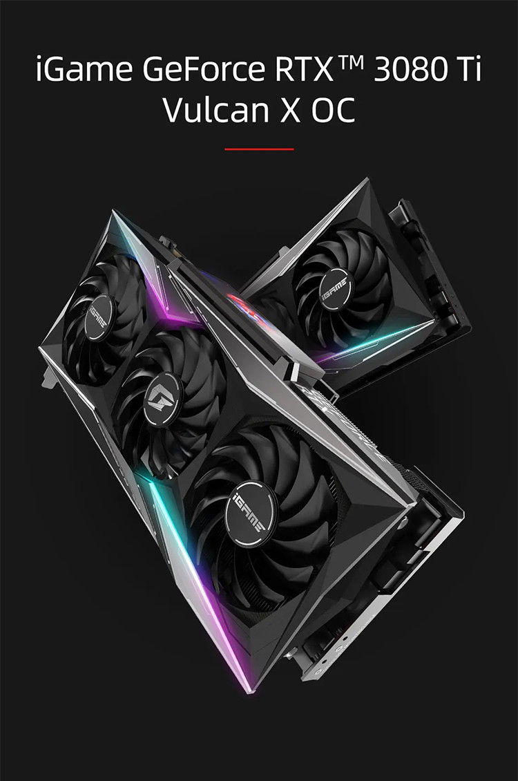 iGame GeForce RTX 3080 Ti Vulcan X OCNew NVIDIA Ampere Architecture Chip, 10240 CUDA Stream Processors