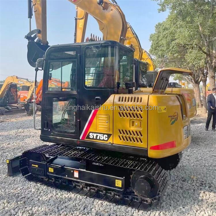Good Condition Used SANY SY55C SY60C SY75C SY95C SY135C SY215C Excavator in Shanghai