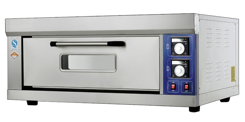1 Deck Far - Infrared Electric Baking Ovens Stainless Steel Tempered Glass Oven Door With Inner Lightings