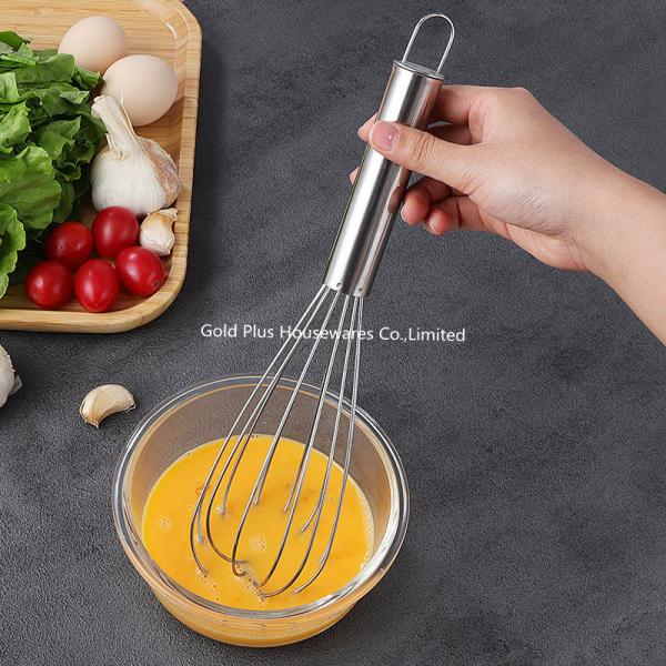 Professional kitchen accessories hand held manual egg beater stainless steel