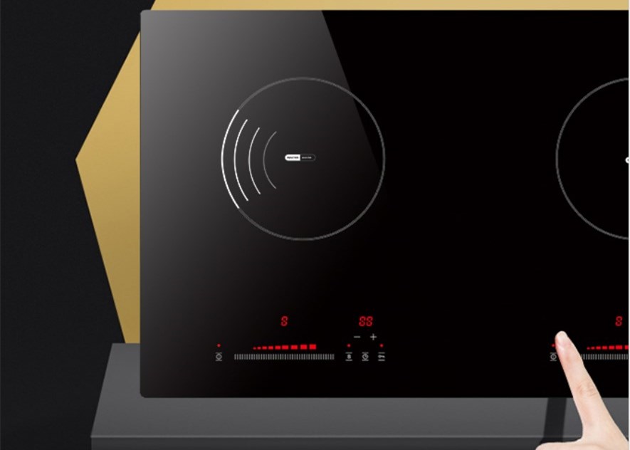 4.4KW Two Burners Built In Electric Induction Stove 730*430mm