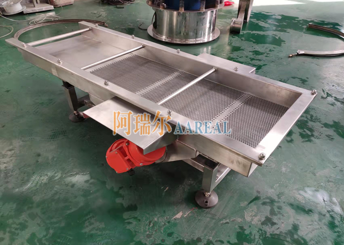450*1500mm Food Grade Stainless Steel Linear Vibrating Screen For Black Soya Bean