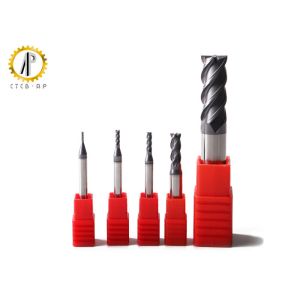 HRC58 Micro Grain CNC Milling Cutters With TiAlN Coating