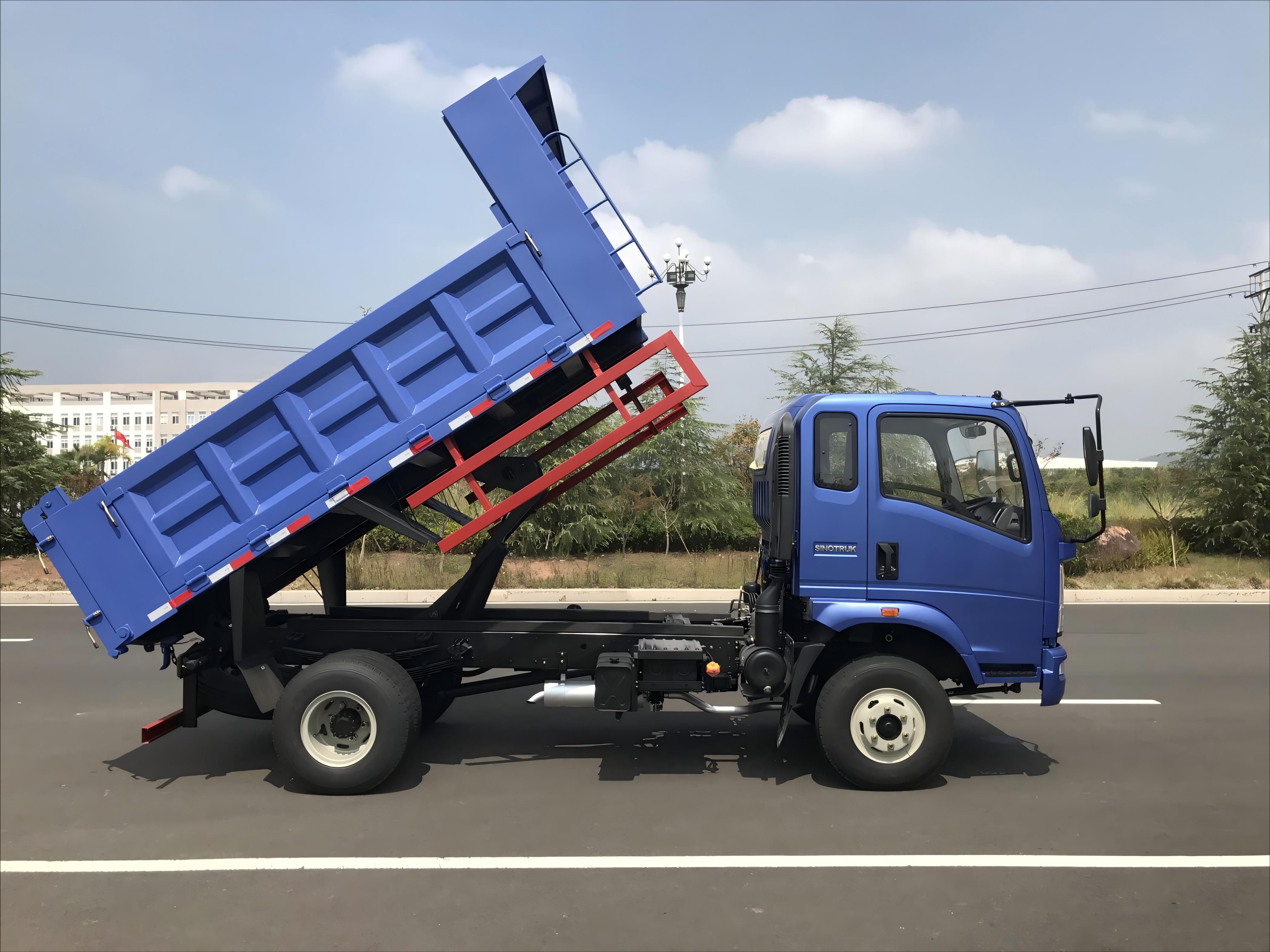 CIMC iron or steel Low Price light dump truck perfect for transporting lighter loads of loose material Used Tipper Dump Truck