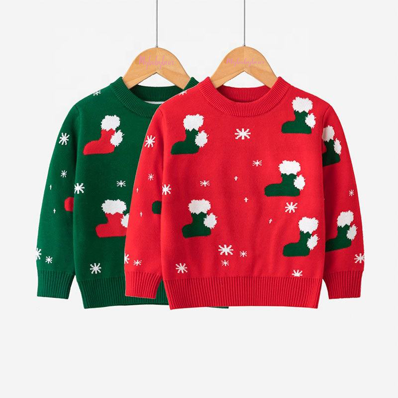 Autumn Winter New Design Knit Christmas Kids Pullover Sweater Elk Boys Sweaters