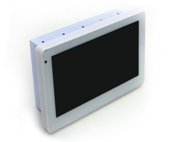 Wall Mount Tablet with Three Color LED Strip Bar, POE