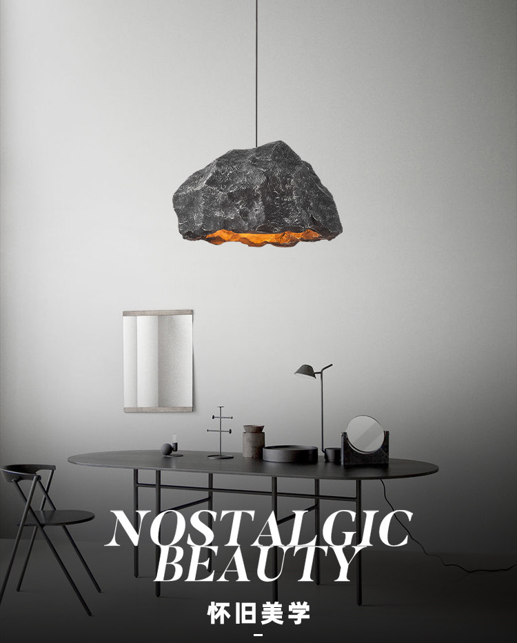 Nordic Designer Pendant Lamp Bedroom Wabi Sabi LED Chandelier(WH-VP-168)