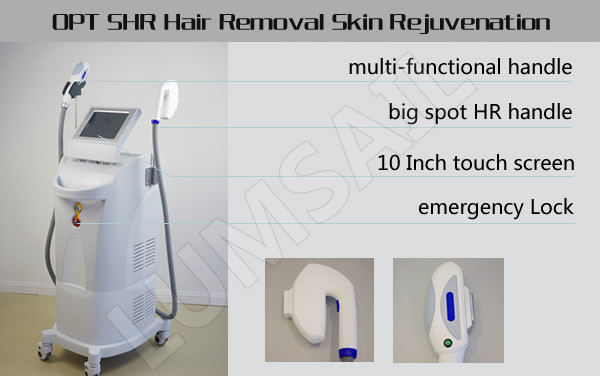 OPT SHR Permanent Hair Removal Machine For Unwanted Facial Hair / Men's Body Hair