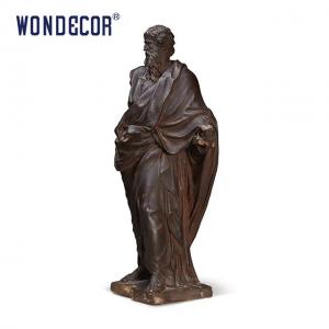 China Custom Life Size Bronze Garden Statues with a Western Male Scholars on sale