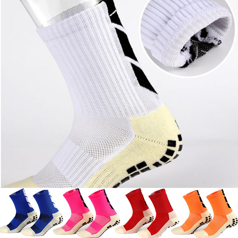 Colorful Crew Padded Non Slip Soccer Socks Grip Anti Slip Football Socks Quantity 10000