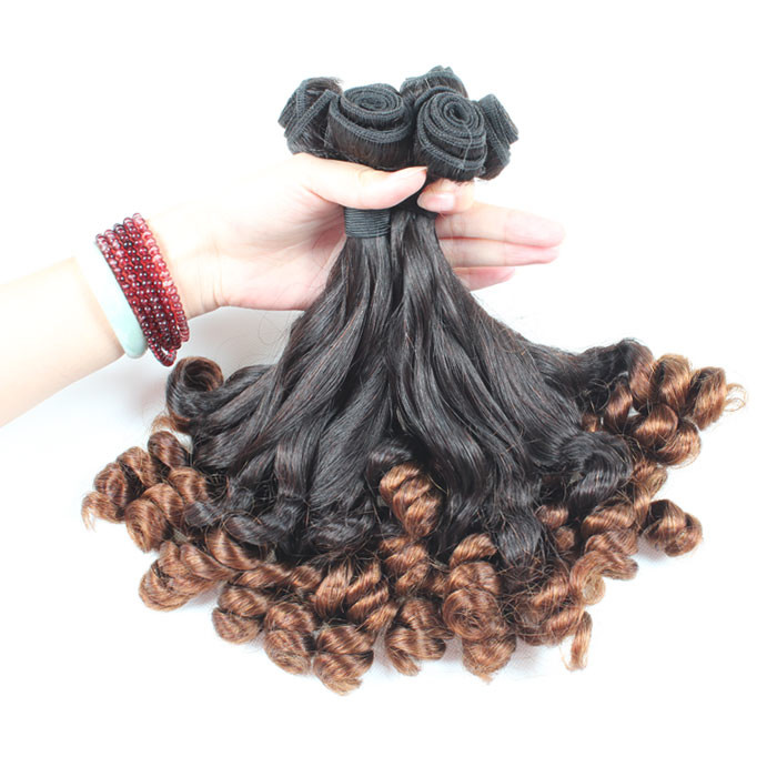 7A Grade Wholesale Vrigin Remy Ombre Color in Funmi Hair Extension