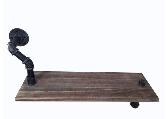 Wall Mounted Industrial Pipe Shelving Malleable Iron Plumbing Pipe Shelves Kits