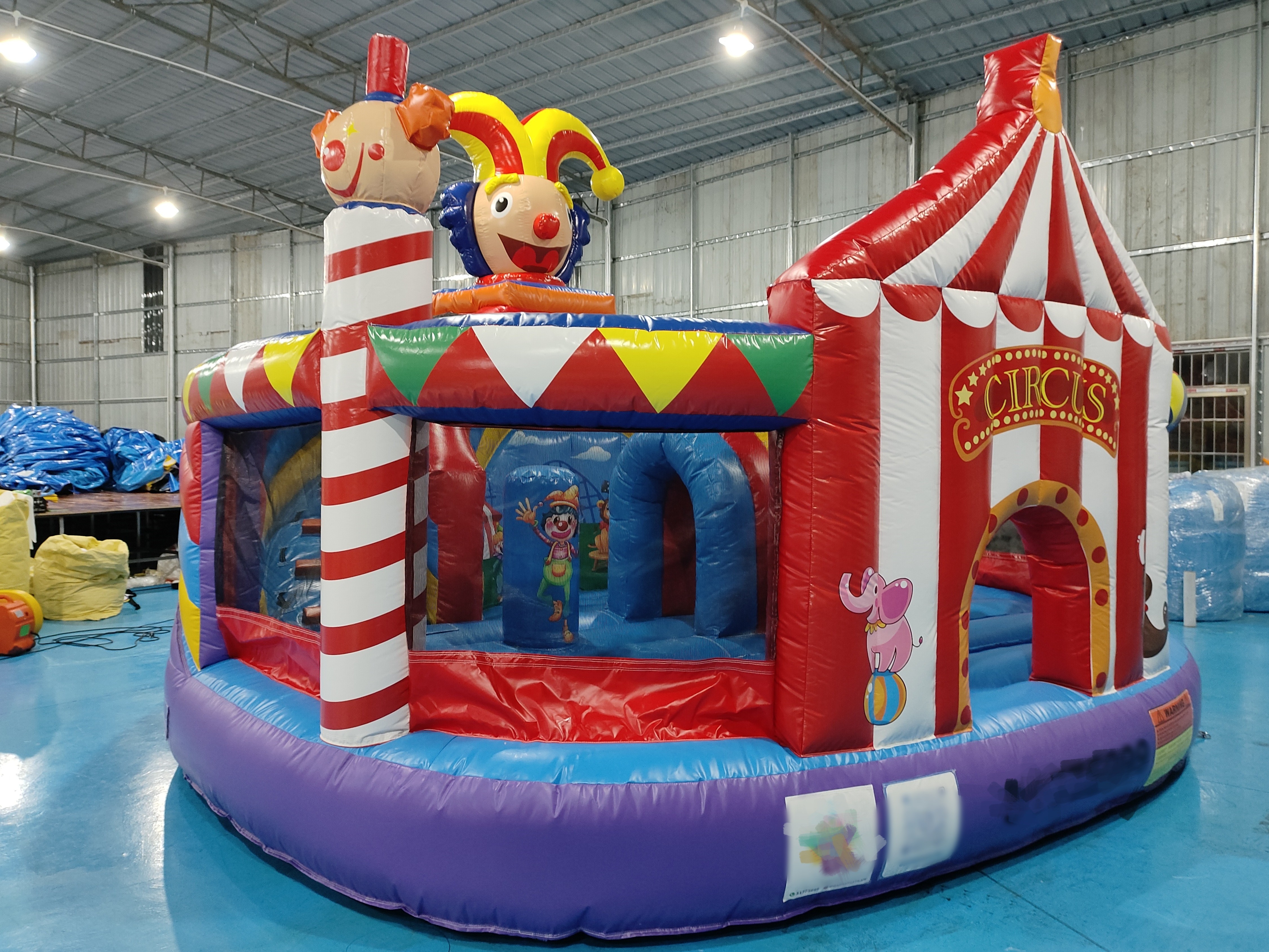 Inflatable Castle Inflatable Bounce House With Slides Clown Circus Inflatable Combo For Party For Kids