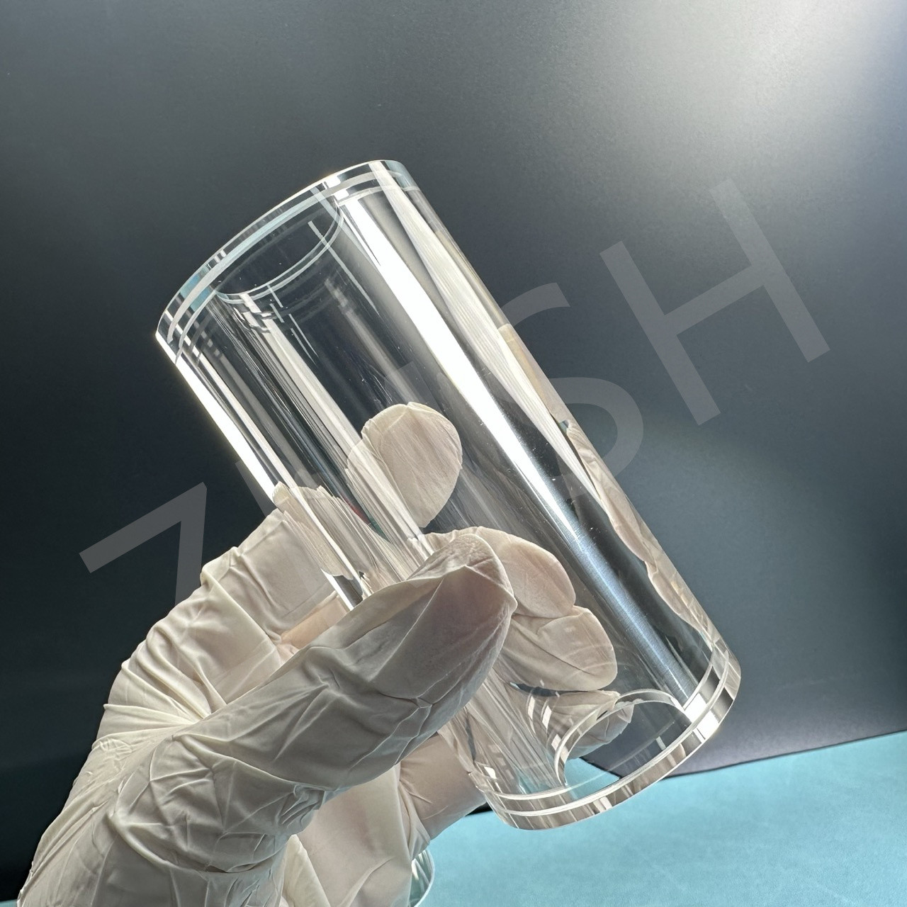 Polished Transparent Sapphire Tube KY Method Customized Size Al2o3 Single Crystal Sapphire Drive Pipe