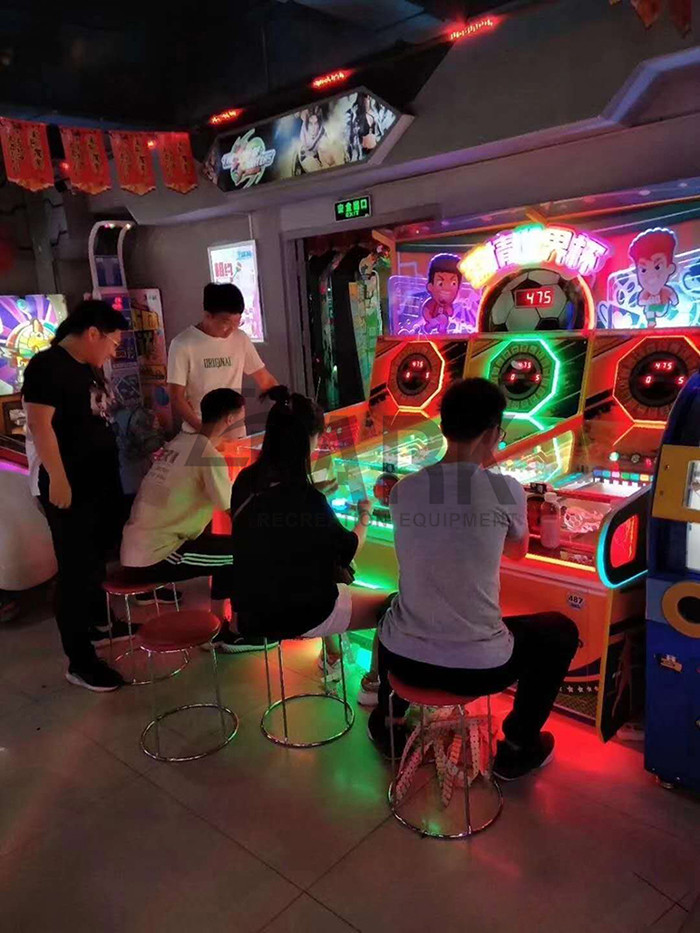 Amusement Park Football Redemption Game Machine Three In One Pay Out Tickets Hole