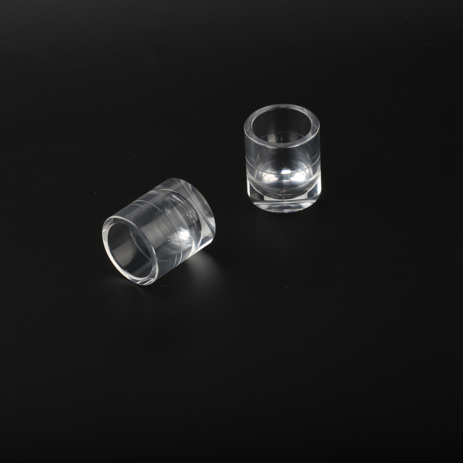 PMMA Cup Engineering Plastic Material , CNC Plastic Machining For Laboratory