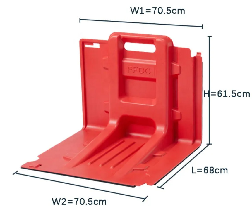 Freestanding Emergency Rescue Equipment Thickness 4mm Plastic Flood Barrier