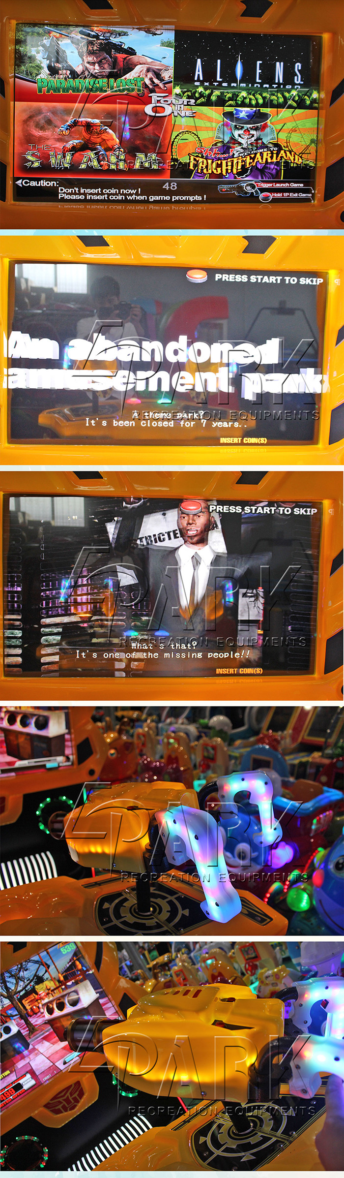 Diamond Warrior Laser Air Shooting Gun Arcade Game Machine