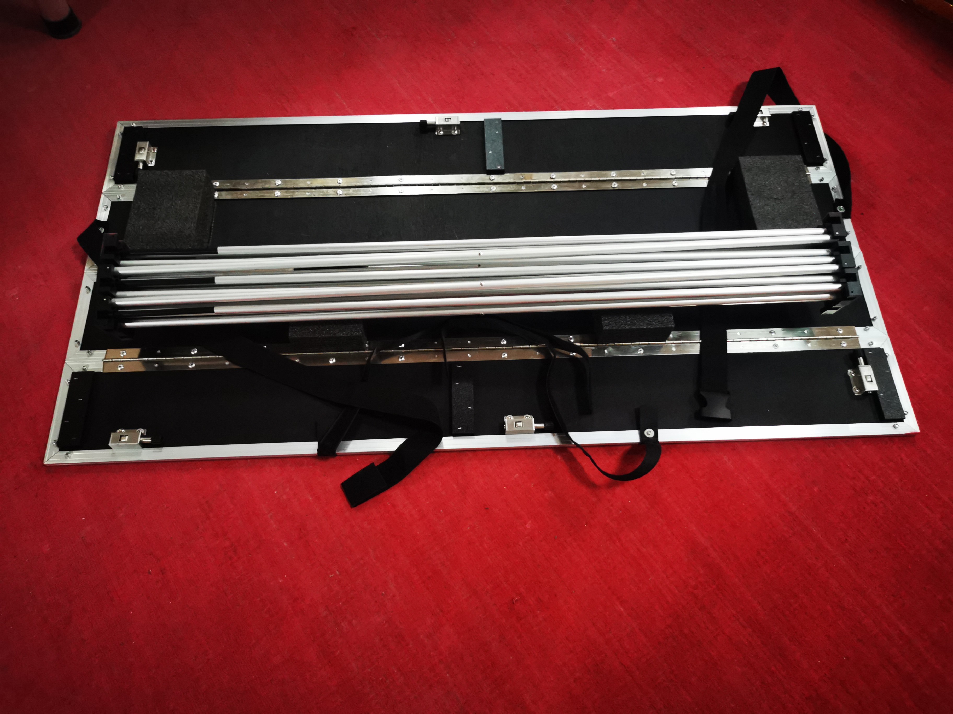 Plywood Aluminum Dj Stand Table Built In Shelf Folds Down Easy Transport