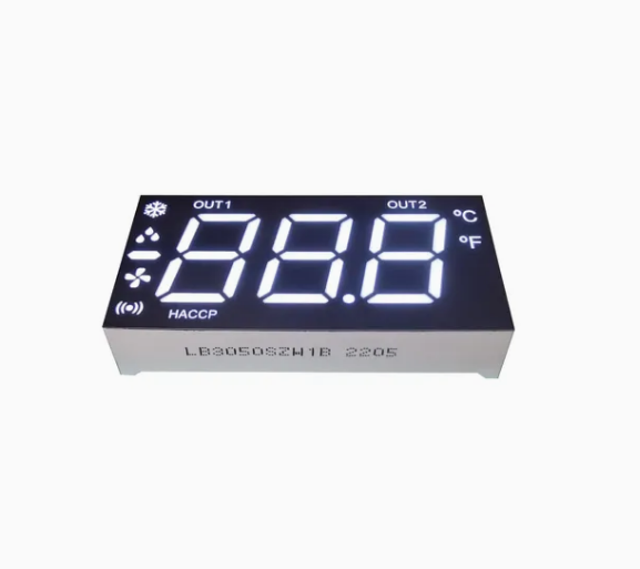  Customized Ultra white 3 1/2 digit 7 segment led display for instrument panel Manufactures