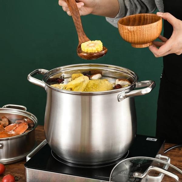 Hot Sale Stainless Steel 18/8 Drum Soup Pot Cooking Pot Soup & Stock Pots With