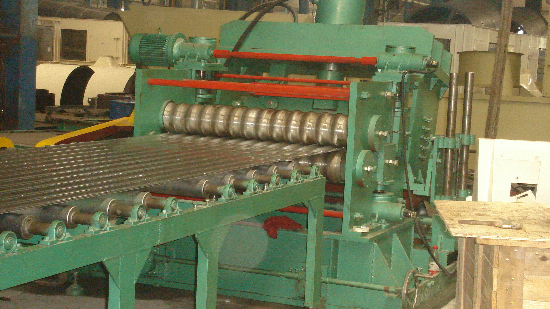 Automatic Hydraulic Punching PLC Control Steel silo Roll Forming Machine 55Kw Hydraulic Power Customized PLC