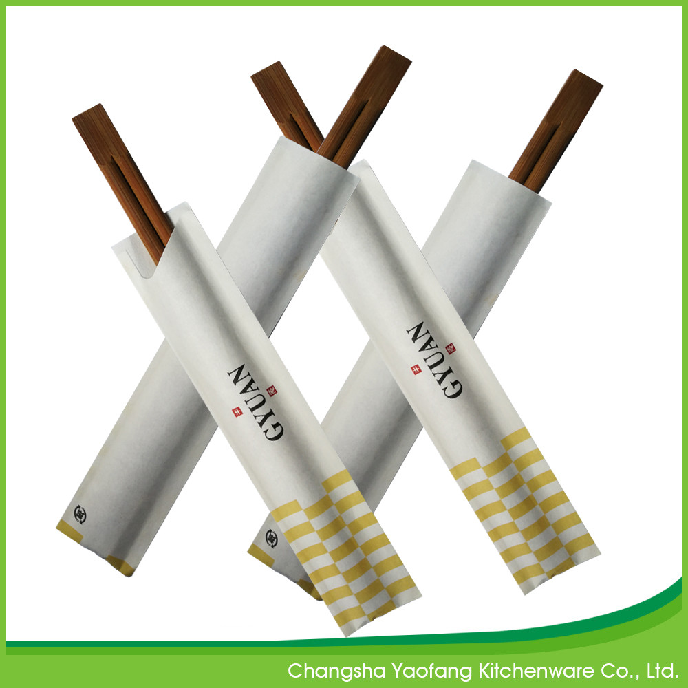 24cm Carbonized Disposable Chop Sticks Twin Moso Bamboo Chopsticks