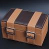Buy cheap Huge Capacity Multiple Watch Box , Brown PU Leather Watch Jewelry Box from wholesalers