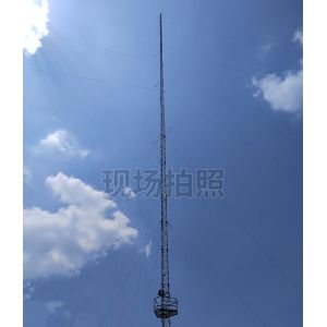 Steel Lattice Guyed Tower Mast for Wind Measurement Campaign