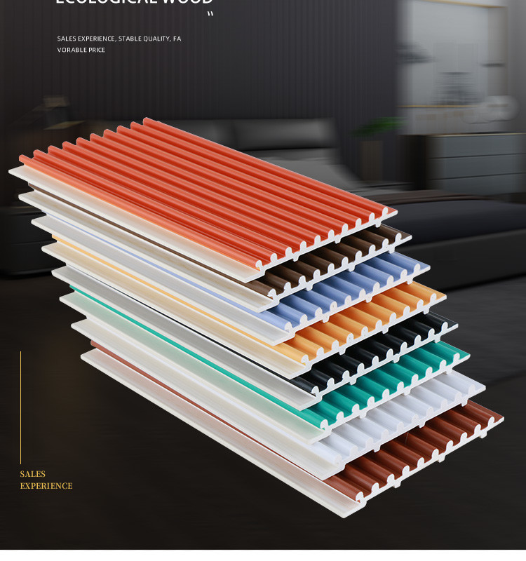 Co Extruded Wood Plastic Composite PVC Wall Panels 15mm