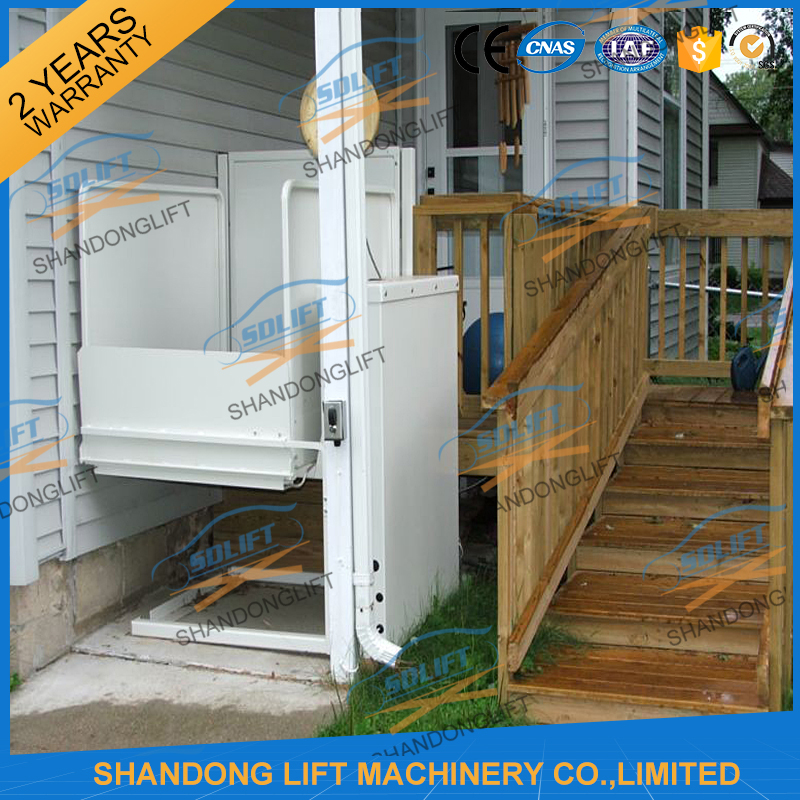 300kgs 3M Wheelchair Platform Lift Disable Wheelchair Lift Elevator For Home Use