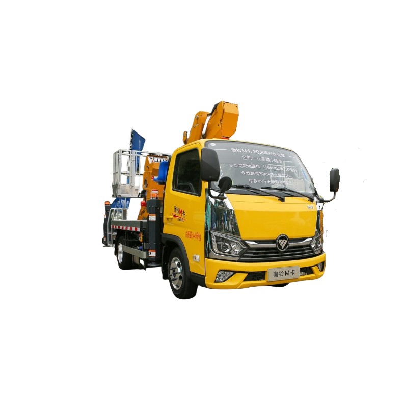 Foton Aoling M Card 122 Horsepower 4X2 Aerial Operation Raising 55m Arm Length Lifting 2 Men High Altitude Operating Truck